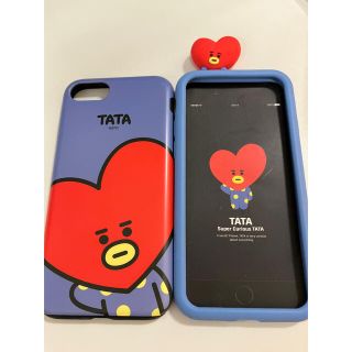 ビーティーイシビル(BT21)のbt21TATA iPhoneSEケース公式2点セットbtsテヒョン(iPhoneケース)