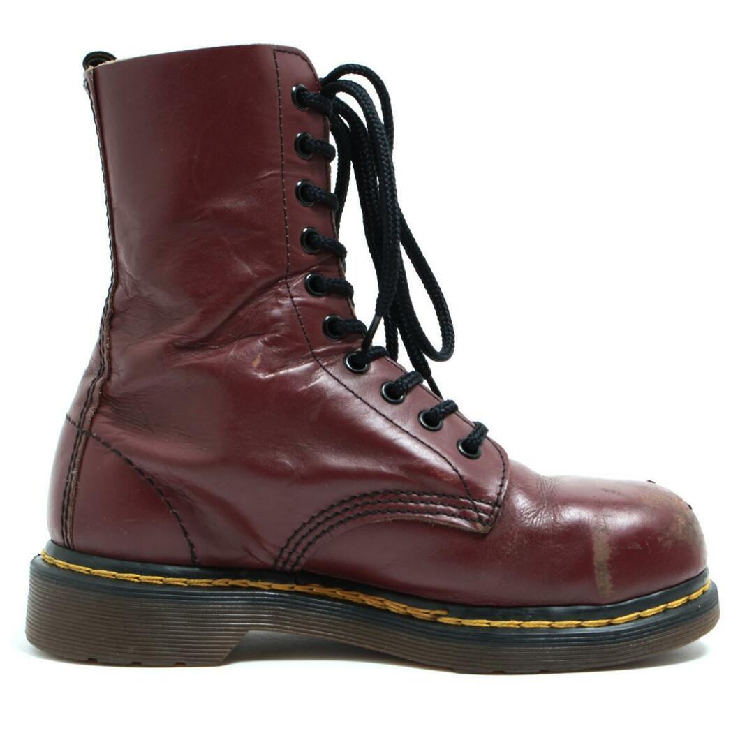 Dr.Martens(ドクターマーチン)の古着 ドクターマーチン Dr.Martens スチールトゥ 10ホールブーツ 英国製 UK4 レディース22.5cm /saa008646 レディースの靴/シューズ(ブーツ)の商品写真