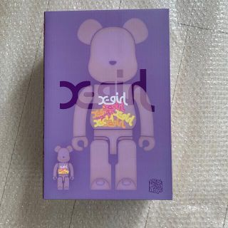 ベアブリック(BE@RBRICK)のX-girl × BE@RBRICK CLEAR PURPLE 100 400%(その他)