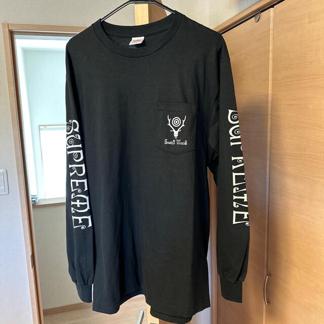 Supreme × SOUTH2 WEST8 L/S Pocket Tee 黒のサムネイル