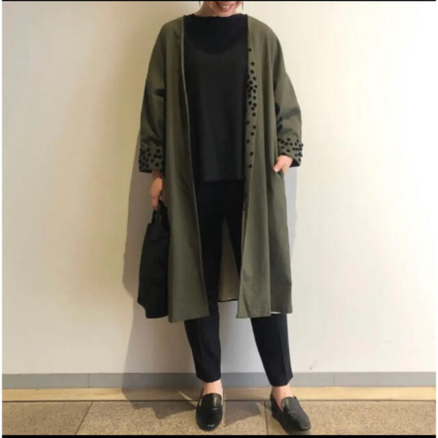 新作からSALEアイテム等お得な商品満載 ビアズリー ポンポン刺繍コート ...