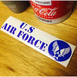 ステッカー/ミリタリー 空軍 us air force 防水(個人装備)