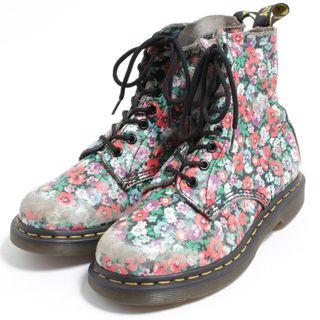 ドクターマーチン(Dr.Martens)の古着 ドクターマーチン Dr.Martens 花柄 8ホールブーツ UK5 レディース23.5cm /saa008623(ブーツ)