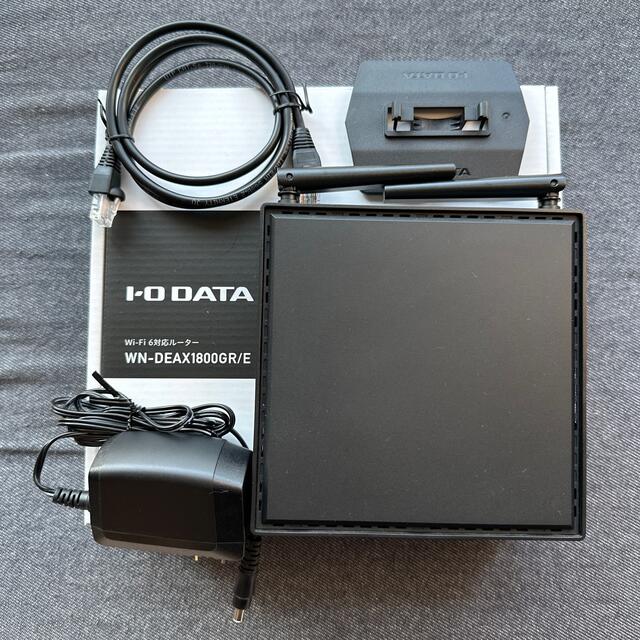 IODATA(アイオーデータ)のIODATA WN-DEAX1800GR/E Wi-Fi 6対応ルーター スマホ/家電/カメラのスマホ/家電/カメラ その他(その他)の商品写真