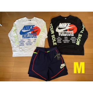 ナイキ(NIKE)のNIKE long sleeve/SHORT PANTS SETUP【M】(Tシャツ/カットソー(七分/長袖))