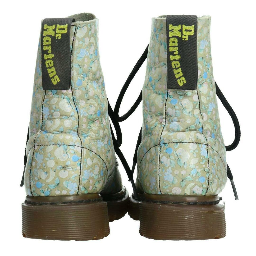 Dr.Martens(ドクターマーチン)の古着 ドクターマーチン Dr.Martens 花柄 8ホールブーツ 英国製 レディース22.5cm /saa008556 レディースの靴/シューズ(ブーツ)の商品写真