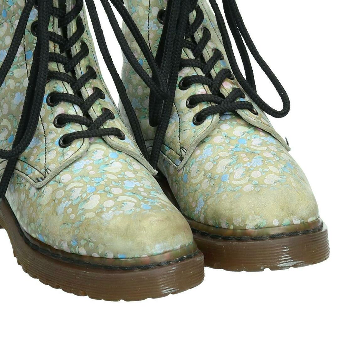 Dr.Martens(ドクターマーチン)の古着 ドクターマーチン Dr.Martens 花柄 8ホールブーツ 英国製 レディース22.5cm /saa008556 レディースの靴/シューズ(ブーツ)の商品写真