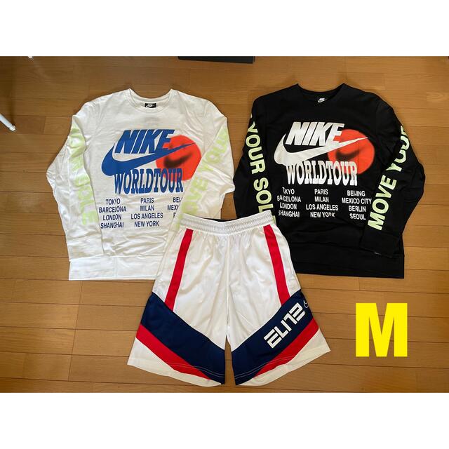 Tシャツ/カットソー(七分/長袖)NIKE long sleeve/SHORT PANTS SETUP【M】