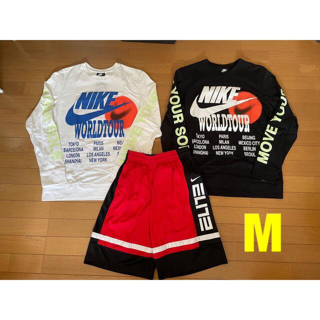 NIKE long sleeve/SHORT PANTS SETUP【M】Tシャツ/カットソー(七分/長袖)