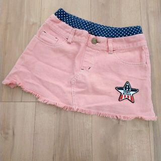 トミーヒルフィガー(TOMMY HILFIGER)のトミーヒルフィガー110スカートデニムピンク美品女の子完売人形(スカート)