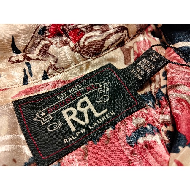 RRL(ダブルアールエル)の希少!!未使用・タグ付き【RRL・ダブルアールエル】ウエスタンシャツ　シルク（絹 メンズのトップス(シャツ)の商品写真