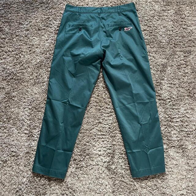 22SS 非売品 オニツカタイガー グリーンスラックス センタープレスパンツ L | フリマアプリ ラクマ