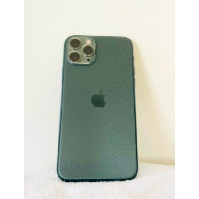 Apple(アップル)の[SIMフリーiPhone] iPhone11 Pro 64GB グリーン スマホ/家電/カメラのスマートフォン/携帯電話(スマートフォン本体)の商品写真
