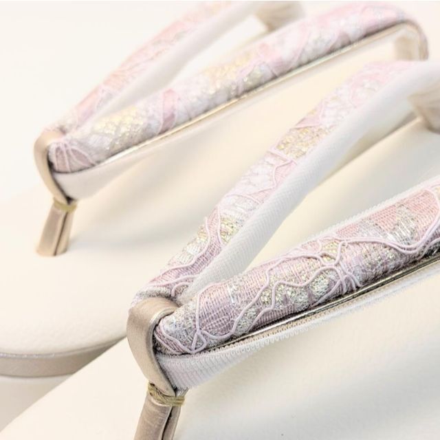 SALE/77%OFF】 和装 草履バッグセット レース パール ピンク Mサイズ