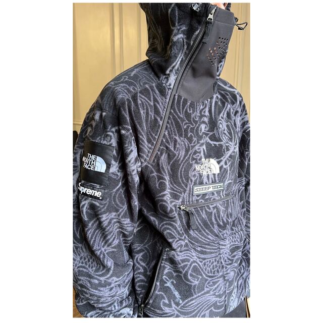 シルバー金具 Supreme The North Face ハイパイルフリースプルオーバー