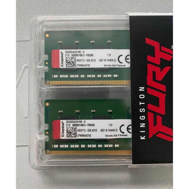 KINGSTON DDR4 3200 PC4-25600 計16GB 8GB×2