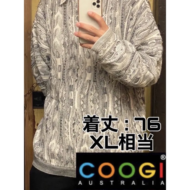 COOGI クージー / 3Dニット セーター 白 黒 | labiela.com