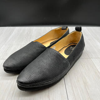 サヤ(SAYA)の新品 未使用 SAYA サヤ 24.5 フラットシューズ レザー 革靴 ブラック(ローファー/革靴)
