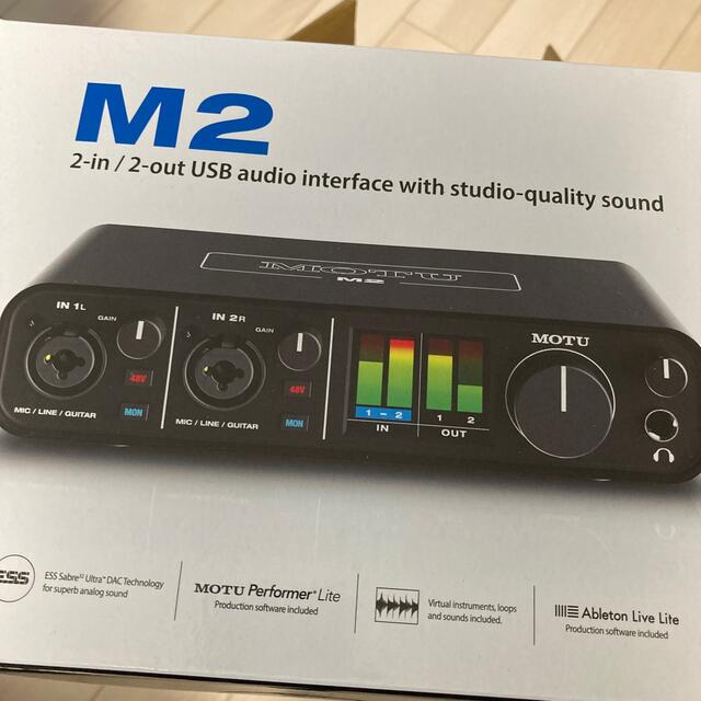 MOTU M2 オーディオインターフェイス 楽器のDTM/DAW(オーディオインターフェイス)の商品写真