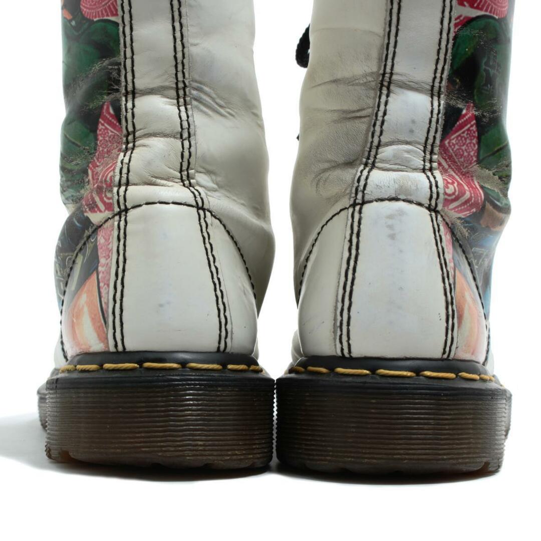 Dr.Martens(ドクターマーチン)の古着 ドクターマーチン Dr.Martens アニメ柄 10ホールブーツ 英国製 UK5 レディース23.5cm /saa008518 レディースの靴/シューズ(ブーツ)の商品写真