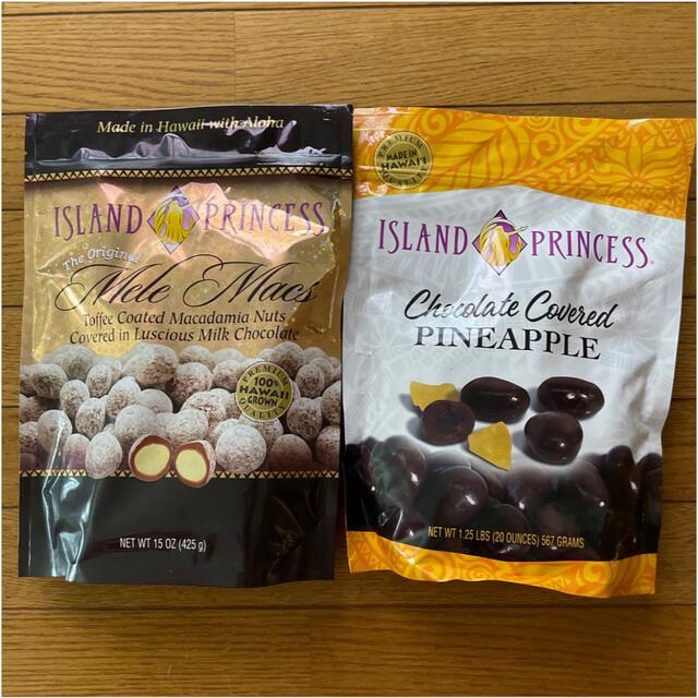 ハワイ限定ISLAND PRINCESS Chocolate2種類食べ比べセット食品