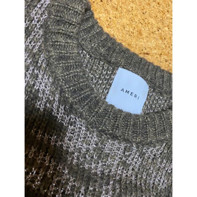 Ameri VINTAGE(アメリヴィンテージ)のAMERI  DAMASK JACQUARD KNIT レディースのトップス(ニット/セーター)の商品写真