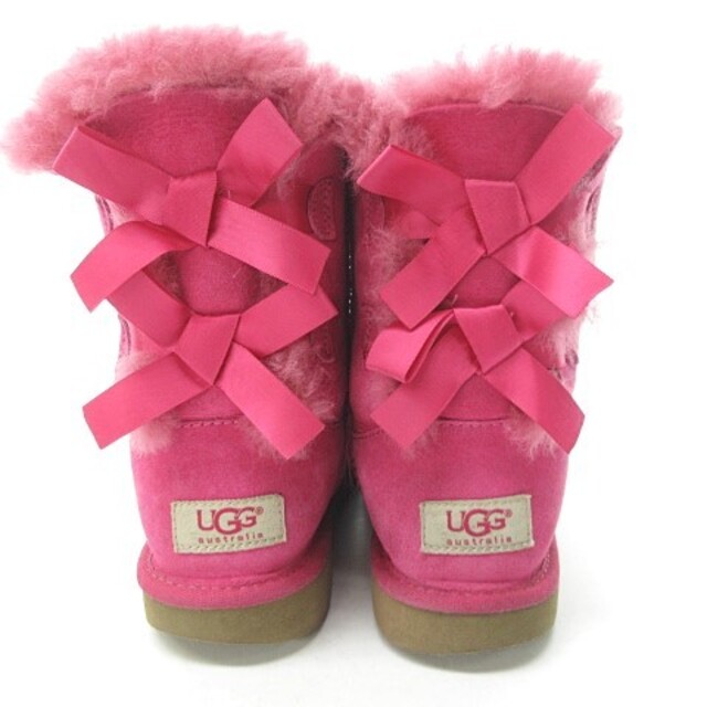 アグ UGG australia ショート ムートン ブーツ ピンク 21㎝ レディースの靴/シューズ(ブーツ)の商品写真