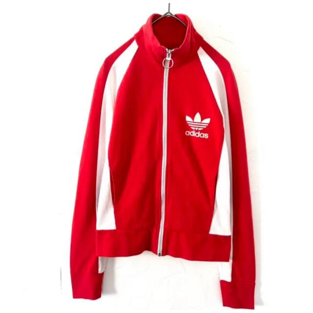adidas アディダス リングジップ トラックジャケット ジャージ 赤 レッド