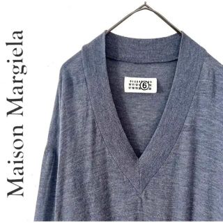 マルタンマルジェラ(Maison Martin Margiela)のMaison Margiela メゾンマルジェラ ロングセーター　ニット　青系(ニット/セーター)