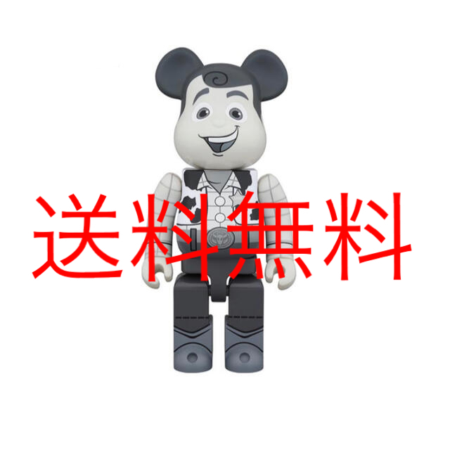 MEDICOM TOY(メディコムトイ)のBE@RBRICK WOODY B&W Ver. 1000％ エンタメ/ホビーのフィギュア(その他)の商品写真