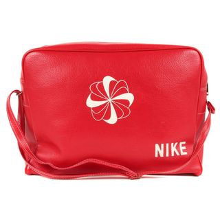 ナイキ(NIKE)のNIKE / vintage ナイキ ヴィンテージ バッグ  風車ロゴ PVC ショルダーバッグ 70s レッド FREE カバン 【メンズ】【中古】【R006】(ショルダーバッグ)