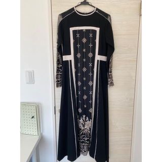 マメ(mame)のMURRAL SS22 framed flower dress(ロングワンピース/マキシワンピース)