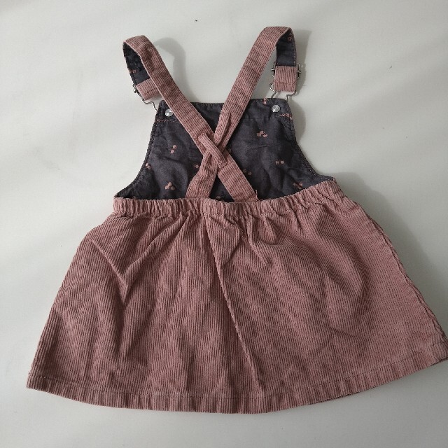 ZARA(ザラ)のジャンバースカート　80 キッズ/ベビー/マタニティのベビー服(~85cm)(スカート)の商品写真