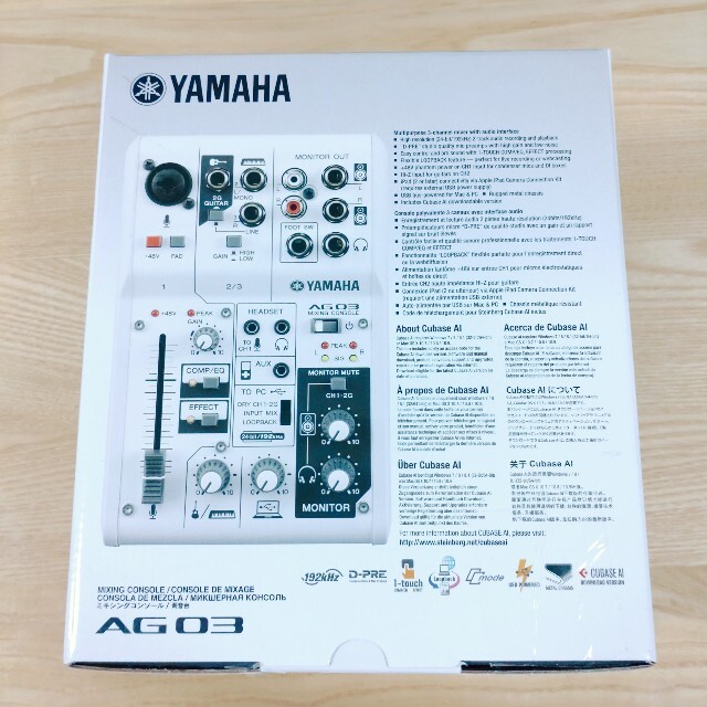 【ほぼ新品】YAMAHA AG03 オーディオインターフェース 3