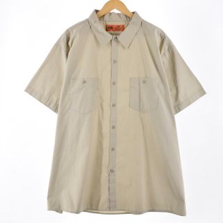 ディッキーズ(Dickies)の古着 ビッグサイズ 80年代 ディッキーズ Dickies 半袖 ワークシャツ メンズXXXL ヴィンテージ /eaa276817(シャツ)