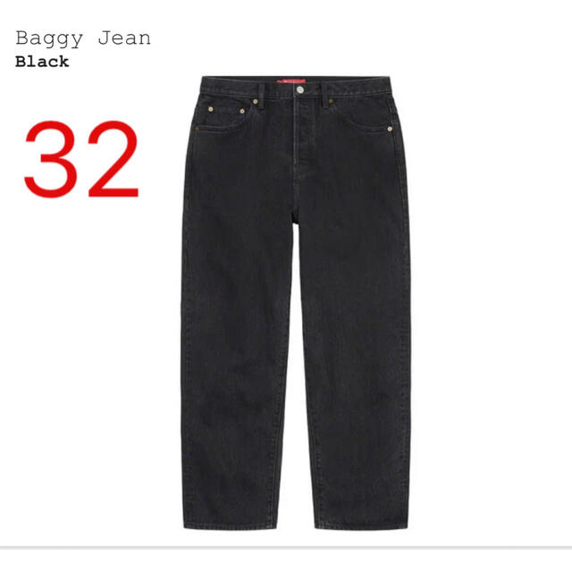 Supreme - 22AW Supreme Baggy Jean Black 32の通販 by atsxile's shop