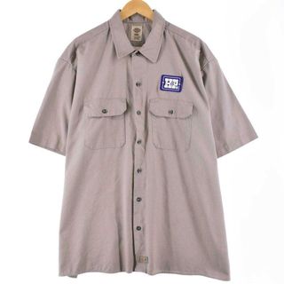 ディッキーズ(Dickies)の古着 ディッキーズ Dickies 半袖 ワークシャツ メンズXXL /eaa276823(シャツ)