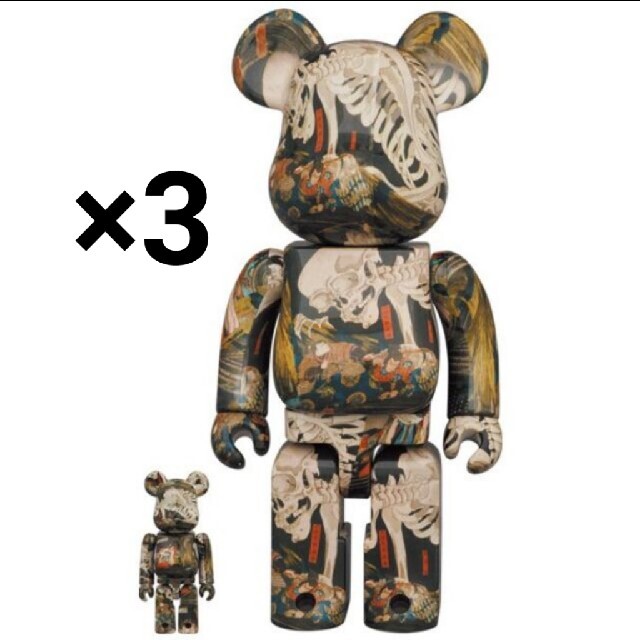 その他BE@RBRICK 歌川国芳「相馬の古内裏」 100% & 400%