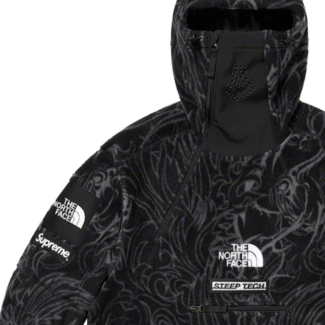 supreme north face フリース　黒　L