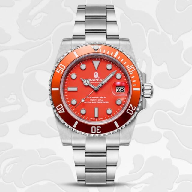 メンズ送料無料 BAPE BAPEX TYPE1 ORANGE