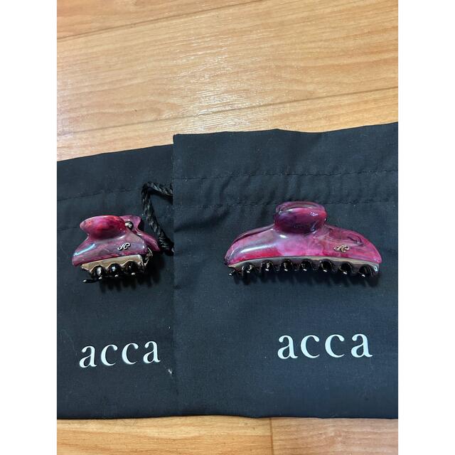 ヘアアクセサリーacca アッカ バービー　フクシア　クリップセット