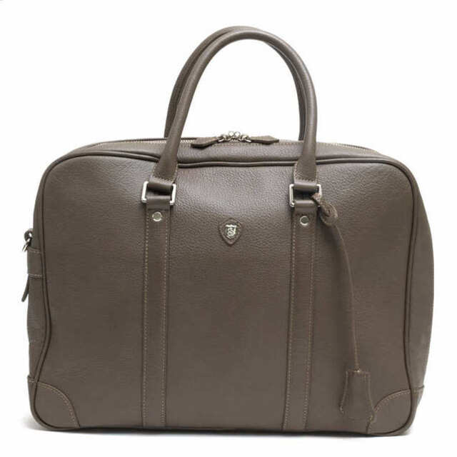シップス／SHIPS バッグ ブリーフケース ビジネスバッグ 鞄 ビジネス メンズ 男性 男性用レザー 革 本革 グレー 灰色  118-43-2645 シボ革 シュリンクレザー