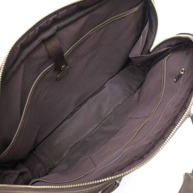 SHIPS(シップス)のシップス／SHIPS バッグ ブリーフケース ビジネスバッグ 鞄 ビジネス メンズ 男性 男性用レザー 革 本革 グレー 灰色  118-43-2645 シボ革 シュリンクレザー メンズのバッグ(その他)の商品写真
