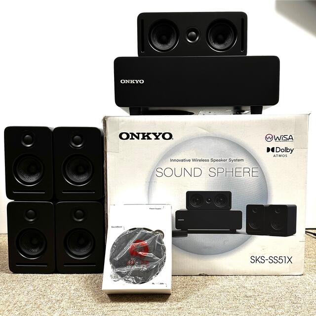 ONKYO(オンキヨー)のONKYO オンキヨー◇SOUND SPHERE SKS-SS51X◇良品 スマホ/家電/カメラのオーディオ機器(スピーカー)の商品写真