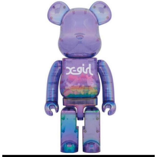 BE@RBRICK X-girl CLEAR PURPLE  1000%フィギュア