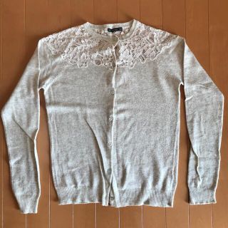 ザラ(ZARA)のZARA ザラ ニットカーディガン レース(カーディガン)