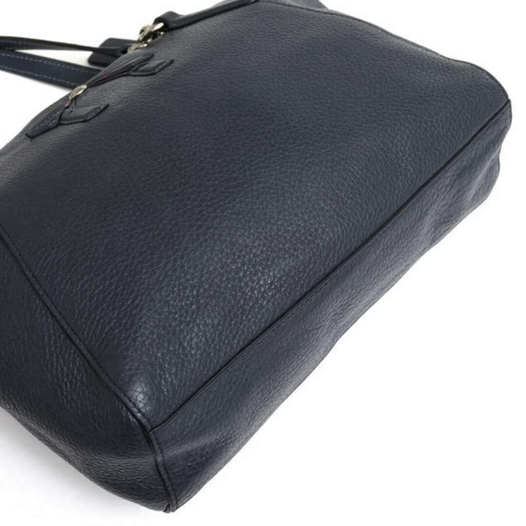 コーチ/COACH バッグ ハンドバッグ 鞄 トートバッグ レディース 女性 女性用レザー 革 本革 ネイビー 紺 F28969 Small Kelsey Satchel With Bow Chalk スモール ケルシー サッチェル リボン アップリケ シボ革 シュリンクレザー 5