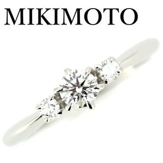 ミキモト(MIKIMOTO)のミキモト ダイヤモンド 0.19ct E-VVS1-3EX リング Pt950(リング(指輪))