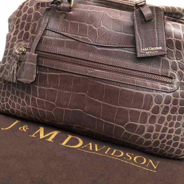 美品✨J\u0026M DAVIDSON トートバッグ レザー しぼ革 ブラック A4◎