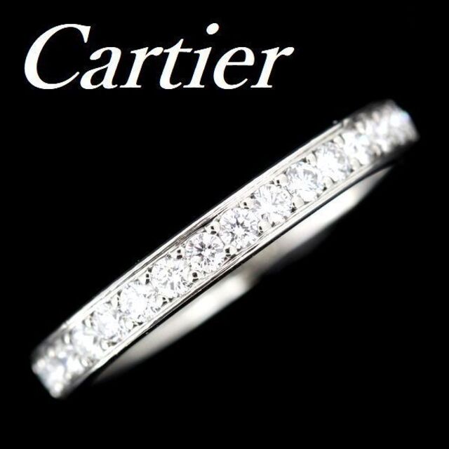大人気定番商品 Cartier 証明書 8号 ♯48 リング ダイヤモンド ハーフ
